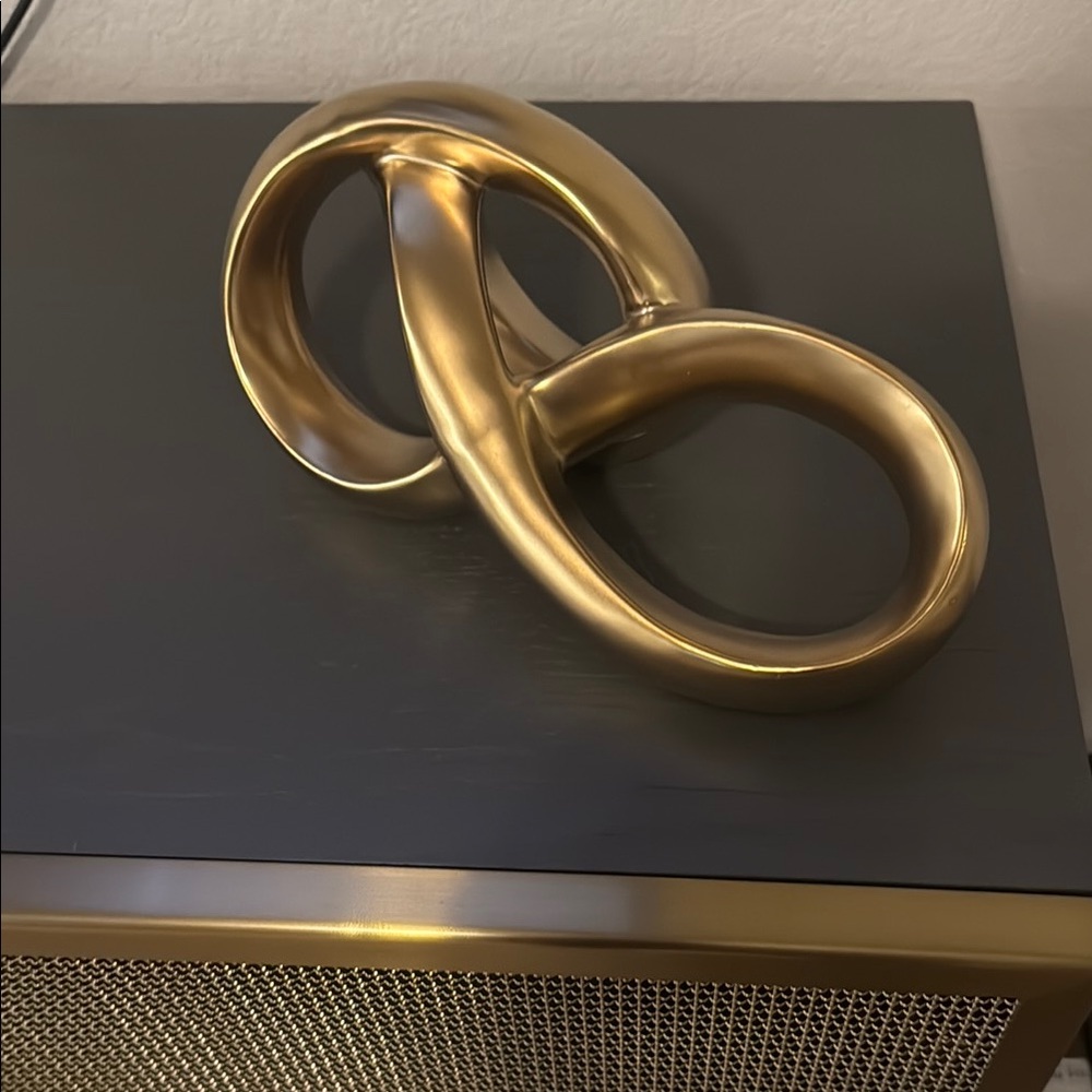 Modern Gold Decorative Sculpture